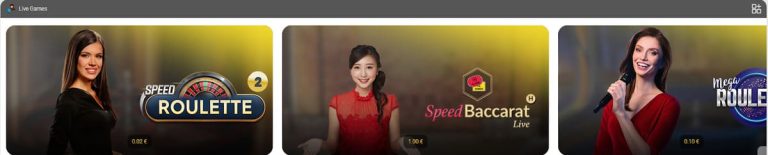 BetFIRST Casino jeux live