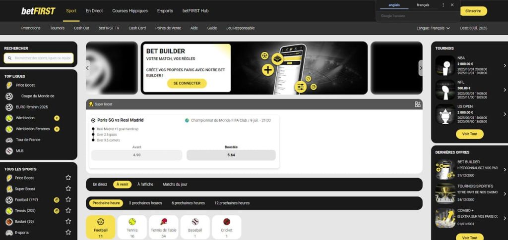 BetFIRST Casino paris en ligne